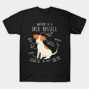 Jack Russell Terrier Dog Anatomy T-Shirt